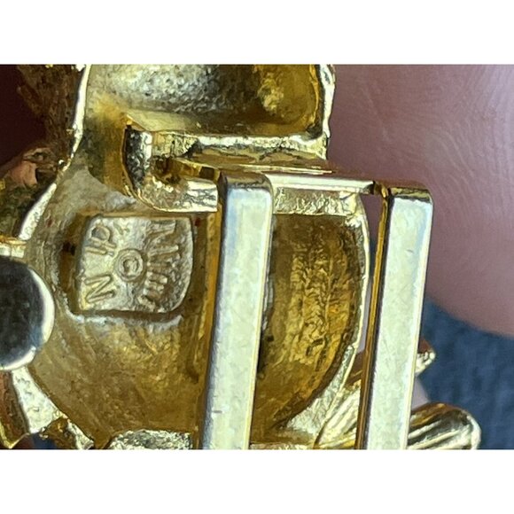 Vintage Owls Two-piece interlocking 1975 Mimi Di N Belt Buckle HTF main image 4